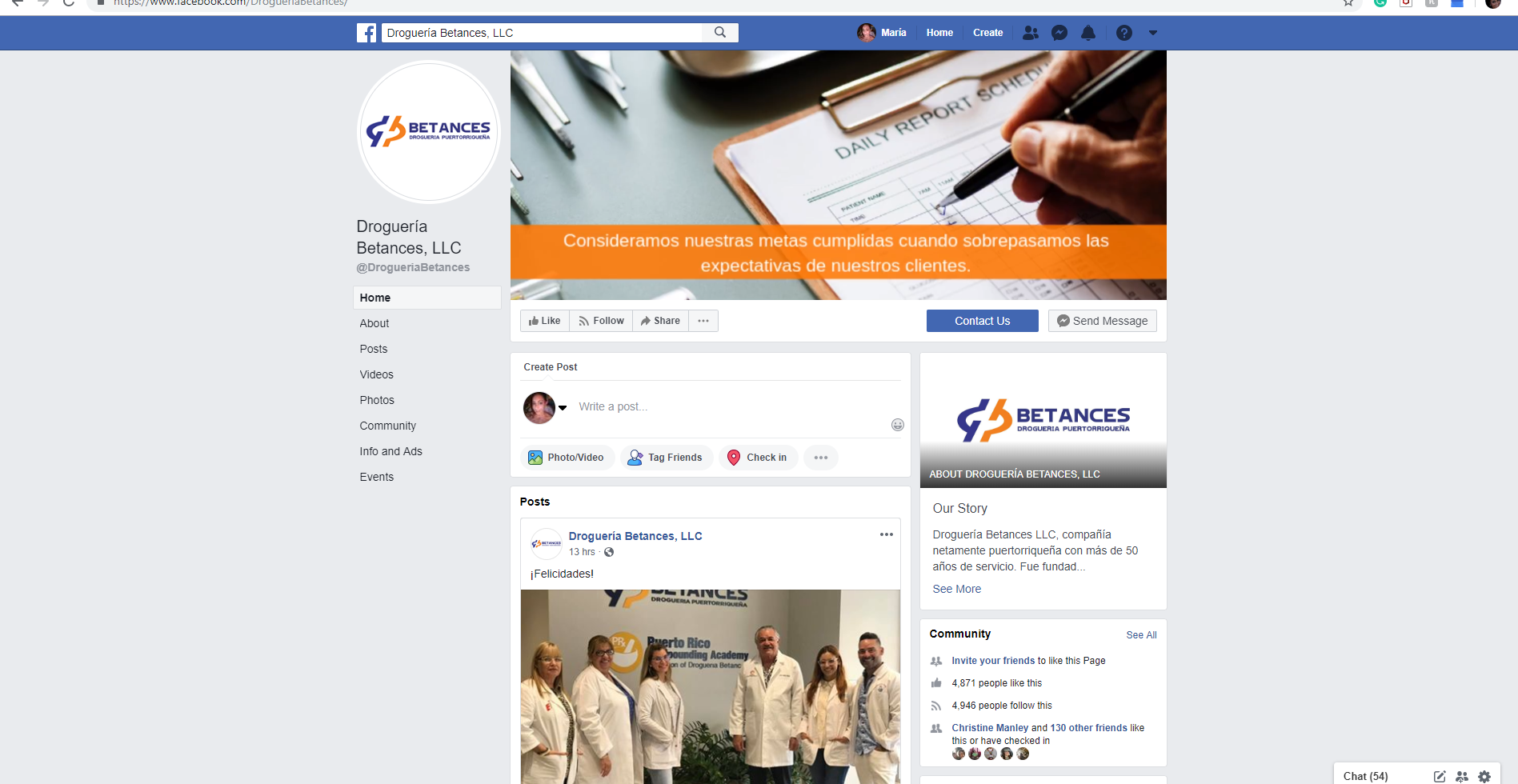 Drogueria Betances Facebook